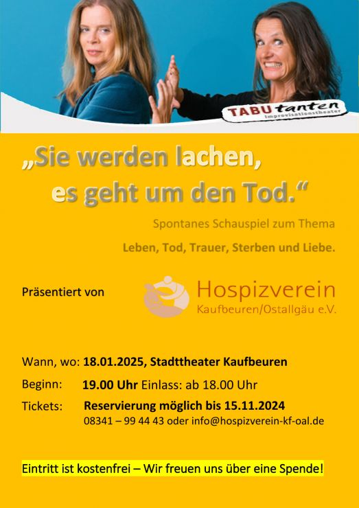 Plakat für das Improvisionstheater mit dem Titel: 